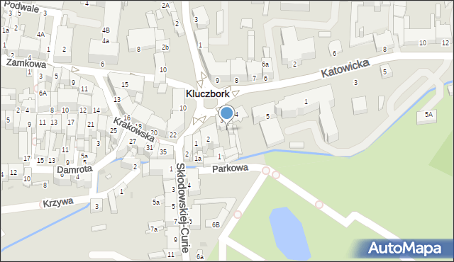 Kluczbork, Plac Niepodległości, 3a, mapa Kluczbork