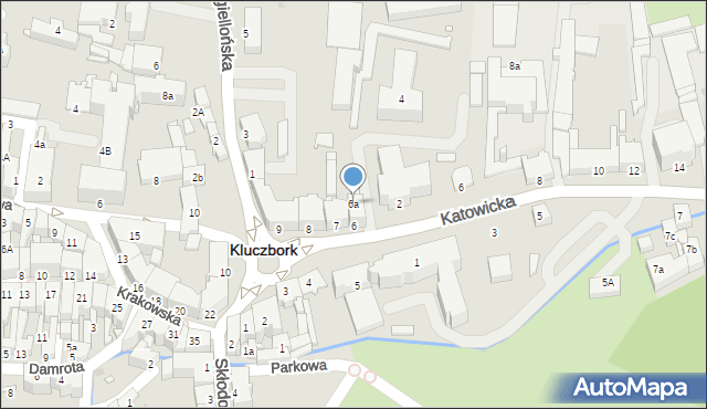 Kluczbork, Plac Niepodległości, 6a, mapa Kluczbork