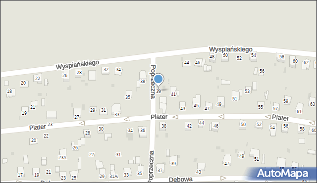 Knurów, Plater Emilii, 39, mapa Knurów