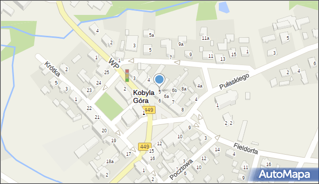 Kobyla Góra, Plac Wiosny Ludów, 5, mapa Kobyla Góra