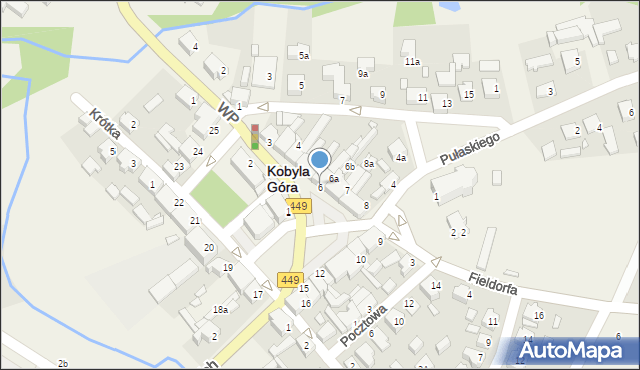 Kobyla Góra, Plac Wiosny Ludów, 6, mapa Kobyla Góra