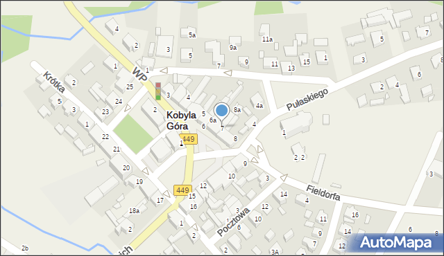 Kobyla Góra, Plac Wiosny Ludów, 7, mapa Kobyla Góra