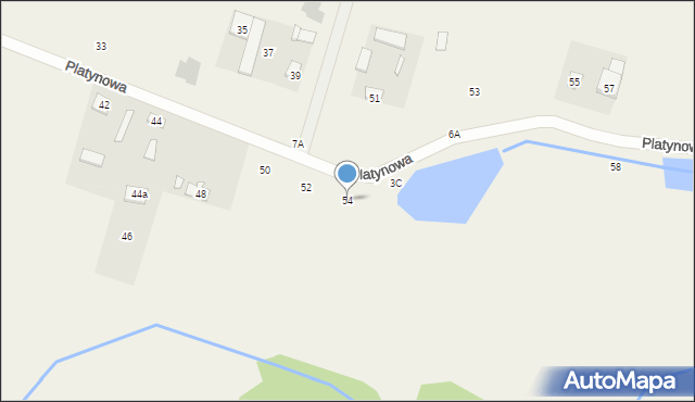 Kobylin, Platynowa, 54, mapa Kobylin