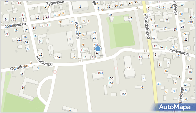 Kock, Plac Jabłonowskiej Anny, 16, mapa Kock