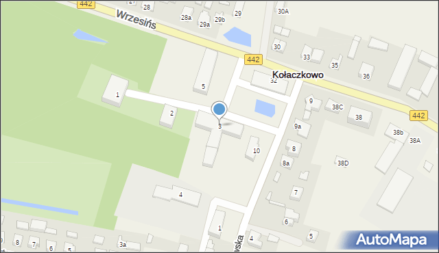 Kołaczkowo, Plac Reymonta Władysława, 3, mapa Kołaczkowo