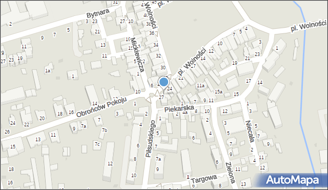 Kolbuszowa, Plac Wolności, 26, mapa Kolbuszowa