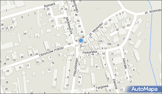 Kolbuszowa, Plac Wolności, 27, mapa Kolbuszowa