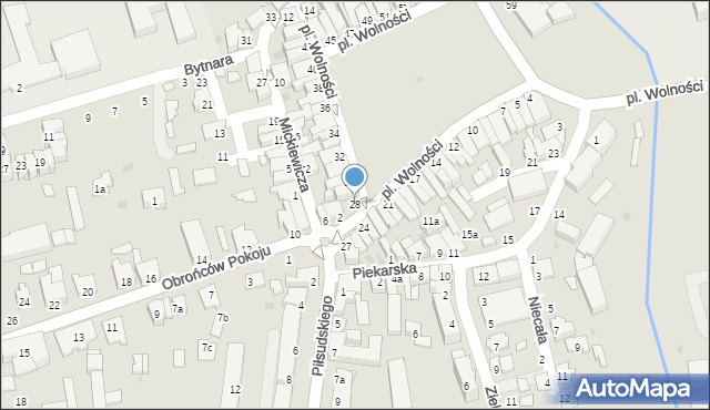 Kolbuszowa, Plac Wolności, 28, mapa Kolbuszowa