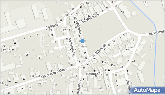 Kolbuszowa, Plac Wolności, 32, mapa Kolbuszowa