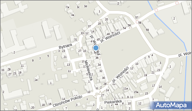 Kolbuszowa, Plac Wolności, 37, mapa Kolbuszowa