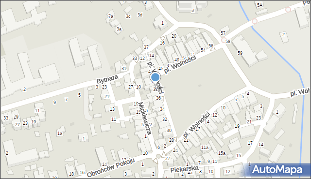 Kolbuszowa, Plac Wolności, 38, mapa Kolbuszowa