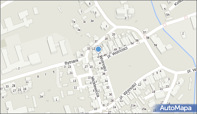 Kolbuszowa, Plac Wolności, 42, mapa Kolbuszowa