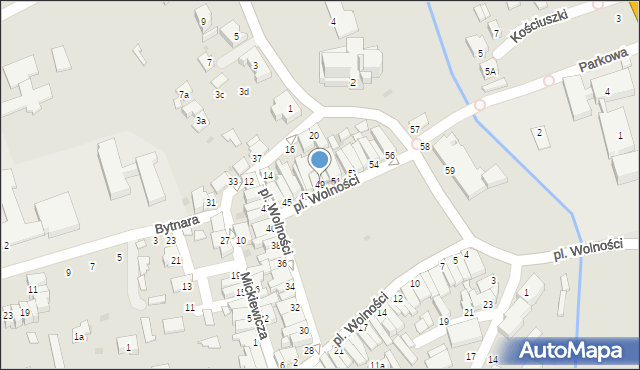 Kolbuszowa, Plac Wolności, 49, mapa Kolbuszowa