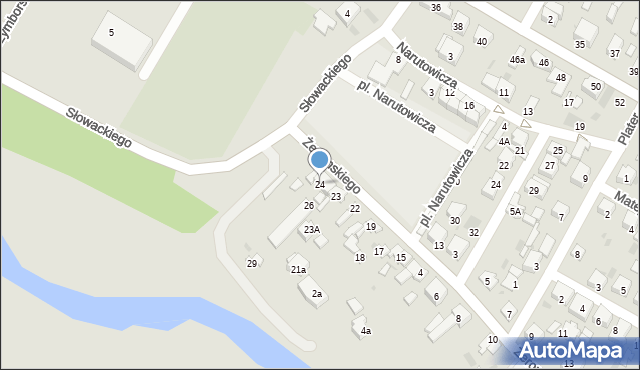 Koło, Plac Narutowicza Gabriela, 24, mapa Koło