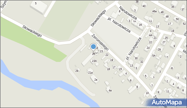 Koło, Plac Narutowicza Gabriela, 26, mapa Koło