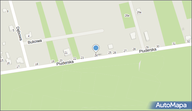 Kolonowskie, Pluderska, 24, mapa Kolonowskie