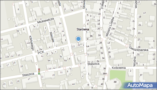 Konin, Plac Zamkowy, 11, mapa Konina