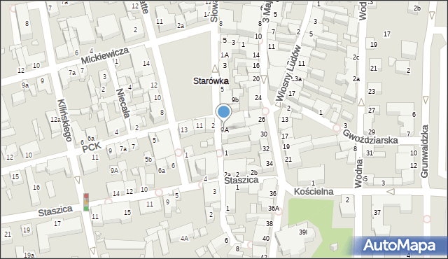 Konin, Plac Zamkowy, 9A, mapa Konina