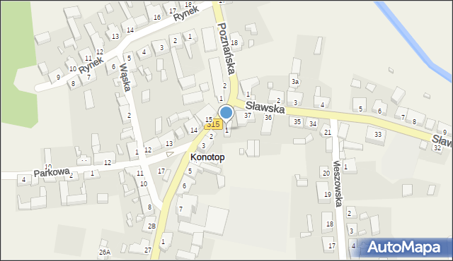 Konotop, Plac Powstańców Wielkopolskich, 1, mapa Konotop