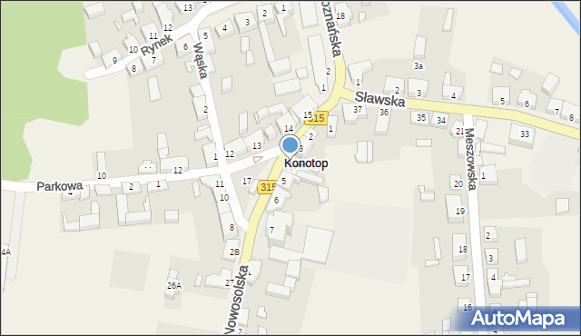 Konotop, Plac Powstańców Wielkopolskich, 4, mapa Konotop