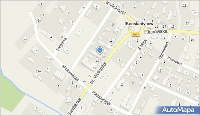 Konstantynów, Plac Wolności, 19A, mapa Konstantynów