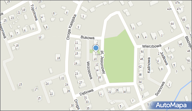 Kórnik, Plac Jesionowy, 8, mapa Kórnik