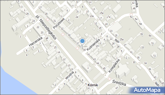 Kórnik, Plac Niepodległości, 39, mapa Kórnik