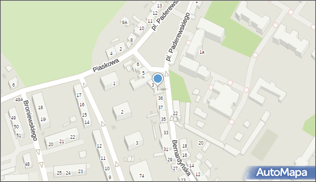 Kościan, Plac Paderewskiego Ignacego Jana, 2, mapa Kościan