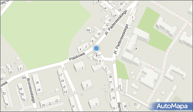Kościan, Plac Paderewskiego Ignacego Jana, 6, mapa Kościan