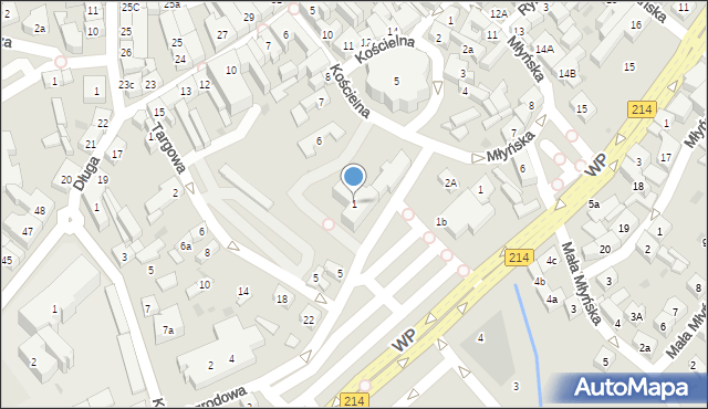 Kościerzyna, Plac św. Jana Pawła II, 1, mapa Kościerzyna
