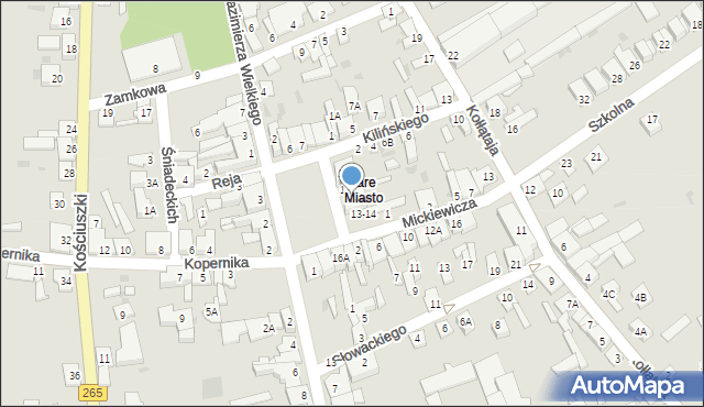 Kowal, Plac Rejtana, 12, mapa Kowal