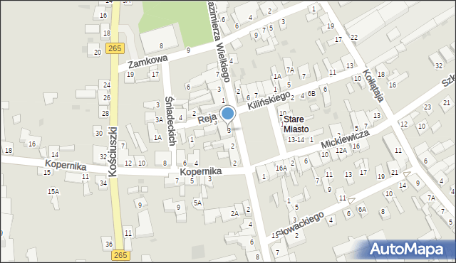 Kowal, Plac Rejtana, 3, mapa Kowal