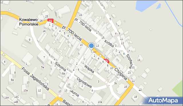 Kowalewo Pomorskie, Plac 700-lecia, 12, mapa Kowalewo Pomorskie