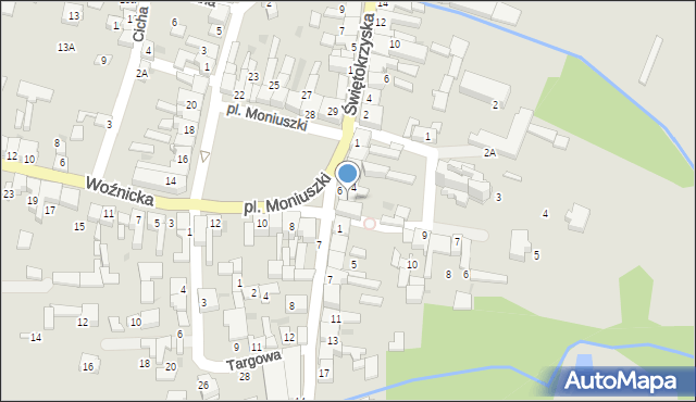 Koziegłowy, Plac Moniuszki Stanisława, 5, mapa Koziegłowy