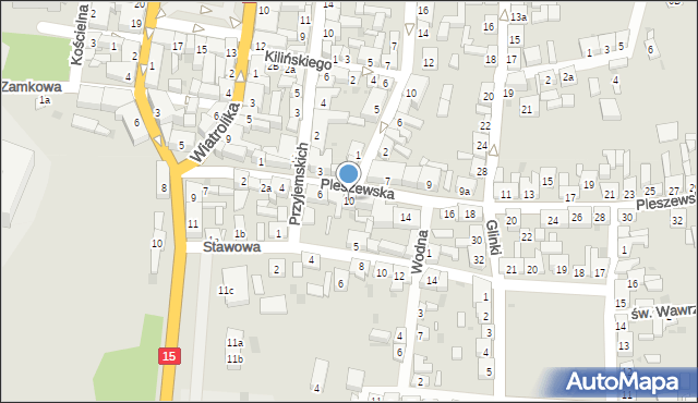 Koźmin Wielkopolski, Pleszewska, 10, mapa Koźmin Wielkopolski