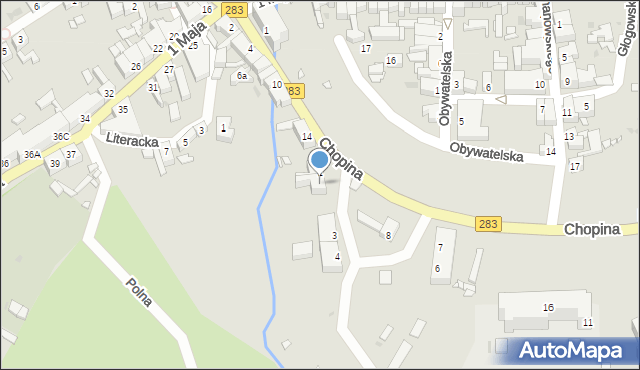 Kożuchów, Plac Ewangelicki, 2, mapa Kożuchów