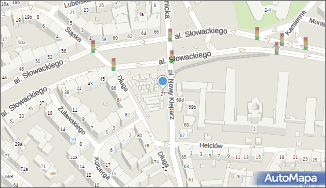 Kraków, Plac Nowy Kleparz, 27, mapa Krakowa