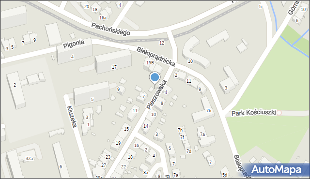 Kraków, Pleszowska, 5, mapa Krakowa