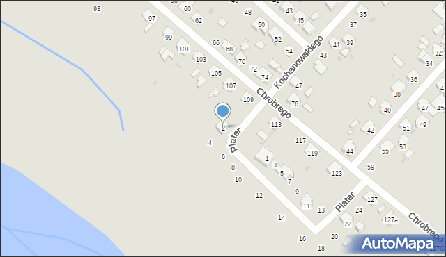 Krapkowice, Plater Emilii, 2, mapa Krapkowice