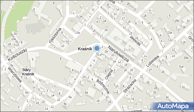 Kraśnik, Plac Wolności, 3, mapa Kraśnik