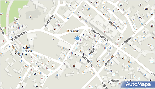 Kraśnik, Plac Wolności, 6, mapa Kraśnik