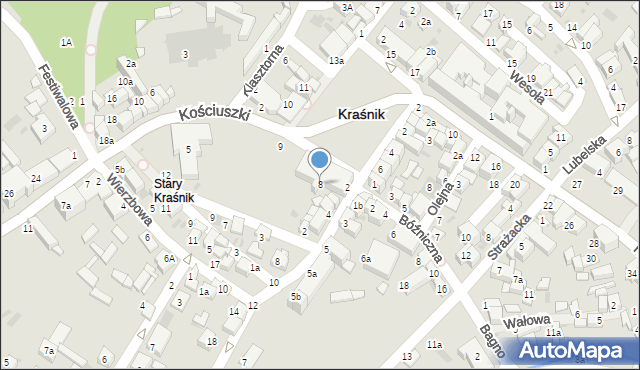 Kraśnik, Plac Wolności, 8, mapa Kraśnik