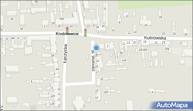 Krośniewice, Plac Wolności, 20, mapa Krośniewice