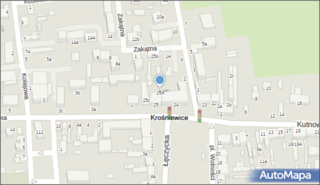 Krośniewice, Plac Wolności, 25A, mapa Krośniewice