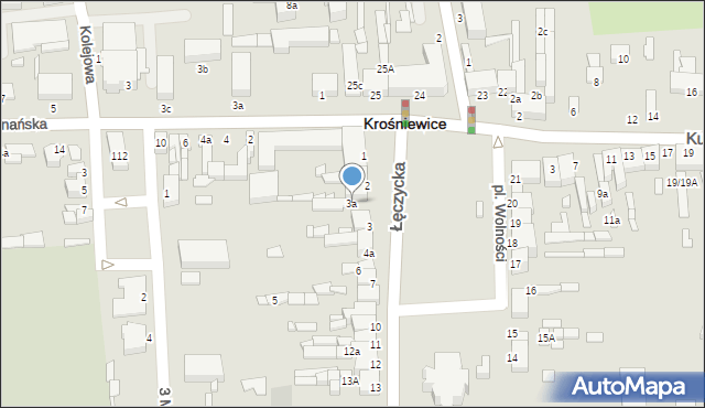 Krośniewice, Plac Wolności, 3a, mapa Krośniewice