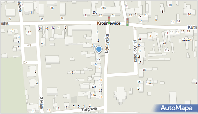 Krośniewice, Plac Wolności, 4, mapa Krośniewice