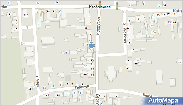 Krośniewice, Plac Wolności, 8, mapa Krośniewice