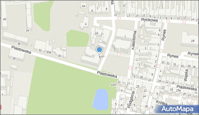 Krotoszyn, Plac Jana Pawła II, 5, mapa Krotoszyna