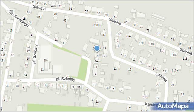Krotoszyn, Plac Szkolny, 2, mapa Krotoszyna