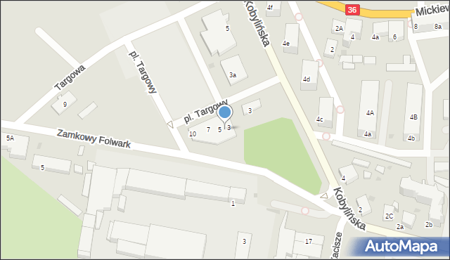 Krotoszyn, Plac Targowy, 4, mapa Krotoszyna